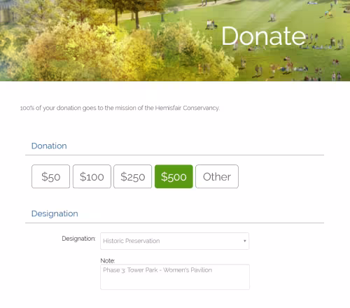 Donation Example