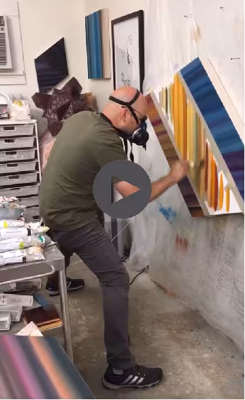 Time-lapse video of local artist Louis Vega Trevi&ntilde;o at work
